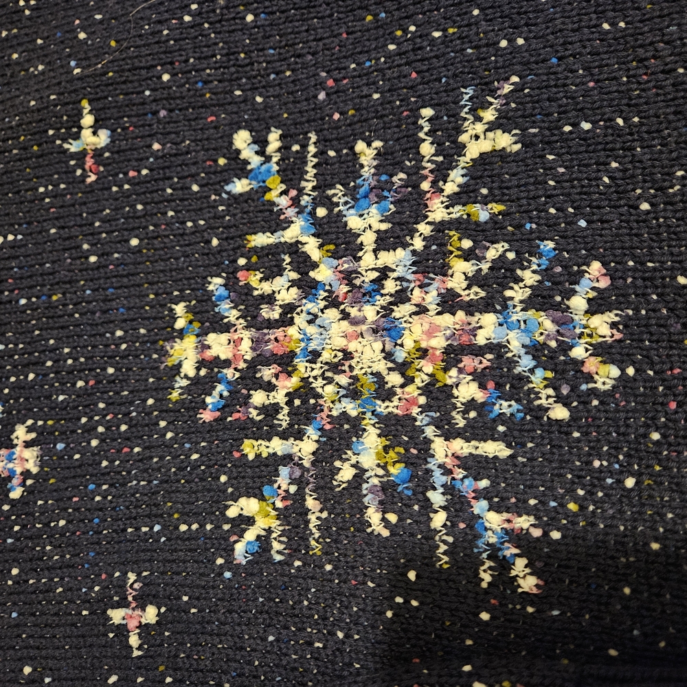 Colorful Snowflake Knit Sweater